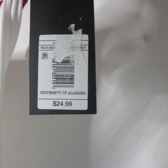 NCAA Alabama Crimson Tide Women's Tank Top One Shoulder White Size Large NWT - Picture 7 of 11